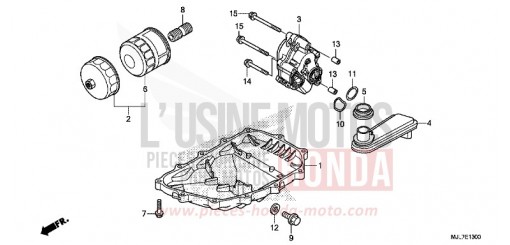 CARTER D'HUILE/POMPE A HUILE NC750DE de 2014